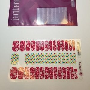 Jamberry Junior Nail Wraps - Colorful Polka Pink